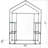 56" W x 28" D Greenhouse