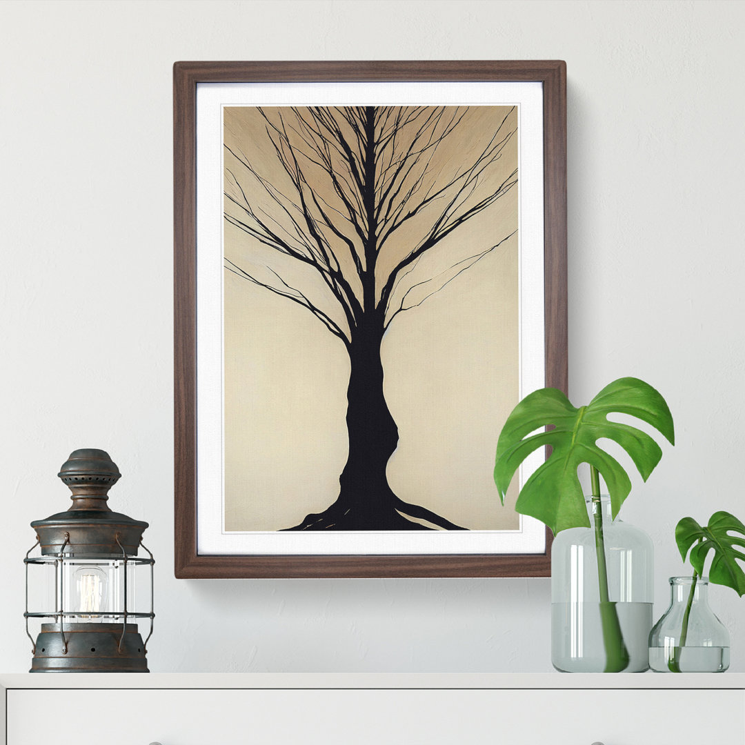 Simplistic Tree - Framed Print