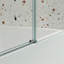 Porte de douche en verre, porte coulissante, avec verre trempé de 5/16 po-111615921