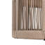 Ensemble de table industrielle rustique, table basse et table d'appoint avec corde tissée, ensemble de table élégante-219064522