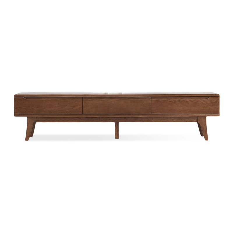 Meuble télé Modern, H 16,54 po x L 70,87 po x l 14,17 po, Noyer