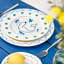 Summer Bliss Handmade Stoneware Salad/Dessert Plate