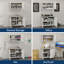 Armoire supérieure, base, portes et dessus de garage en blanc