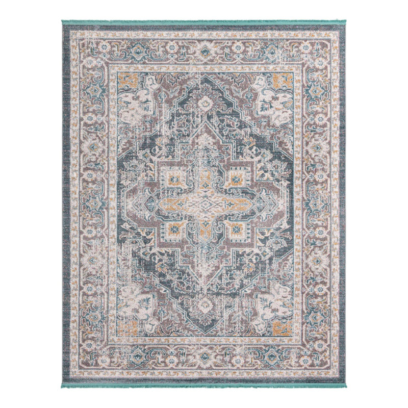 Tapis oriental gris Folmar, Rectangulaire 8 pi x 10 pi