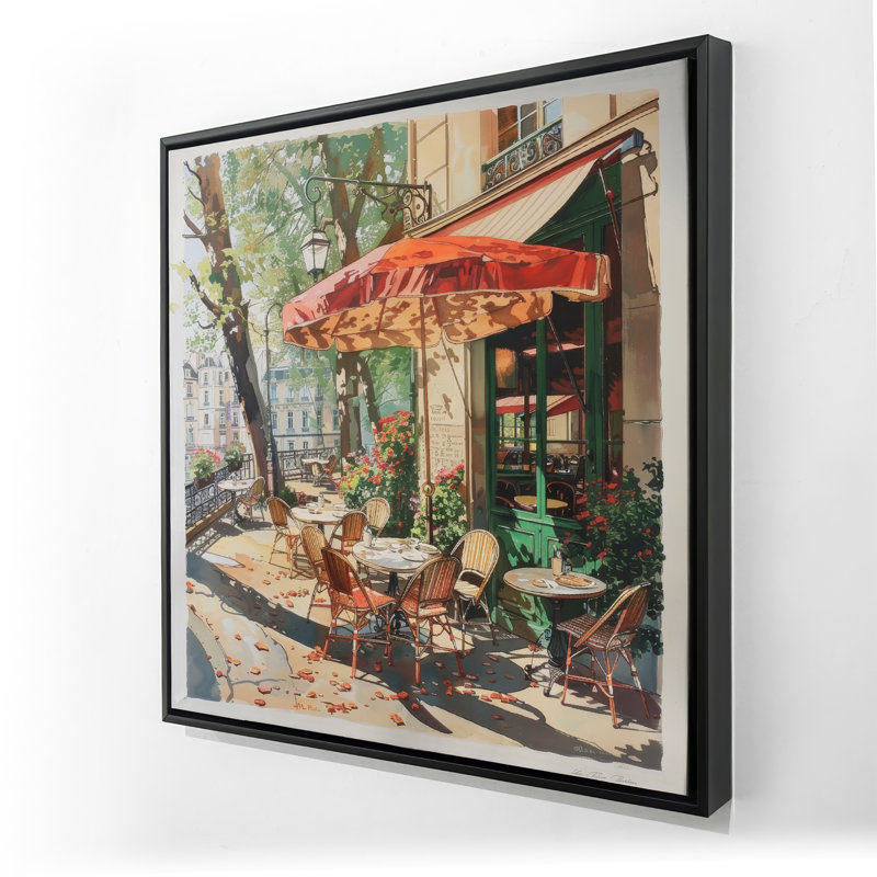 Toile encadrée beige Sunshade pour une décoration intérieure élégante