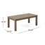 Ensemble de causeuse d'extérieur en bois d'acacia 4 places Temecula - Causeuse, table basse et 2 fauteuils club - fini gris + coussin gris