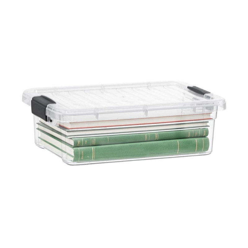 Boîtes de rangement transparentes avec couvercles Superio, 4 pte