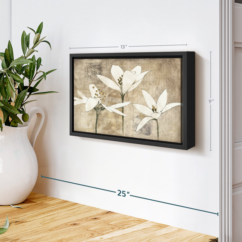 «Pencil Floral III Wall Art», H 9 po x l 13 po