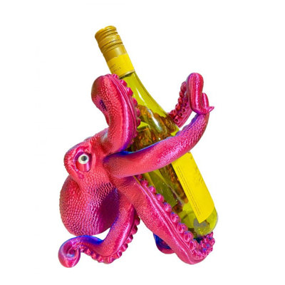 3D Printed Sparkly Octopus Wine Holder