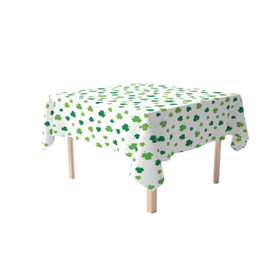Caius Tossed Shamrocks Tablecloth