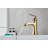 Single-Hole Single-handle Bathroom Faucet with Drain Assembly-86231545