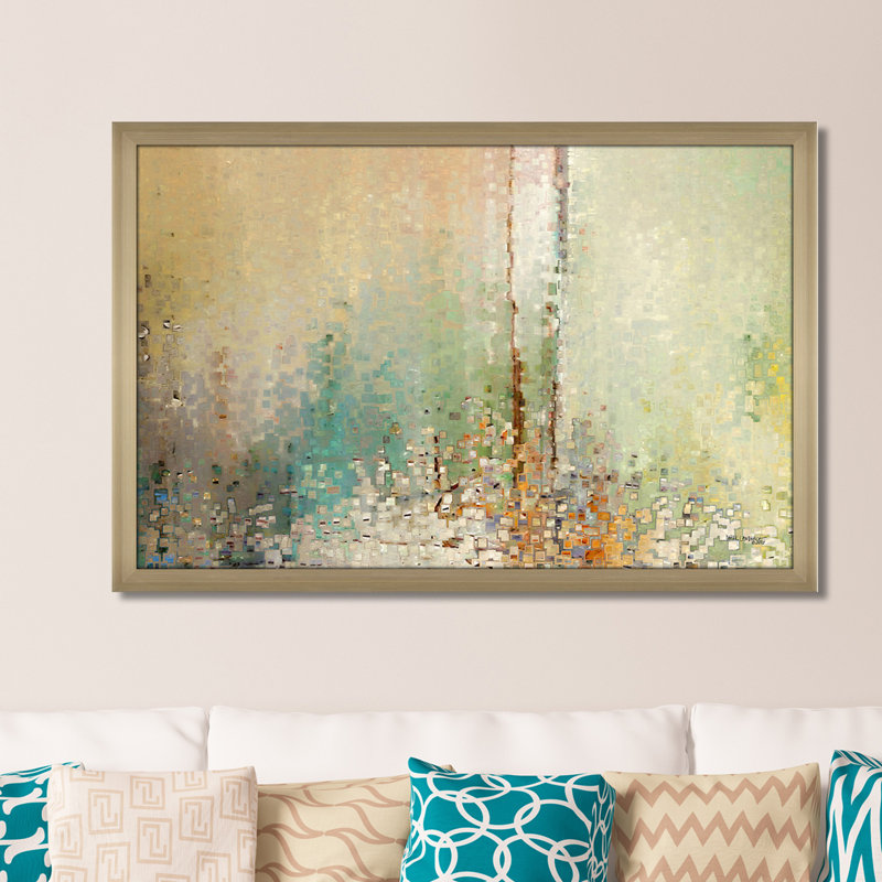 «The Right Kind of Aide. John 12: 32 ', impression, H 27,5 po x l 39,5 po x P 0,75 po, Encadrement champagne