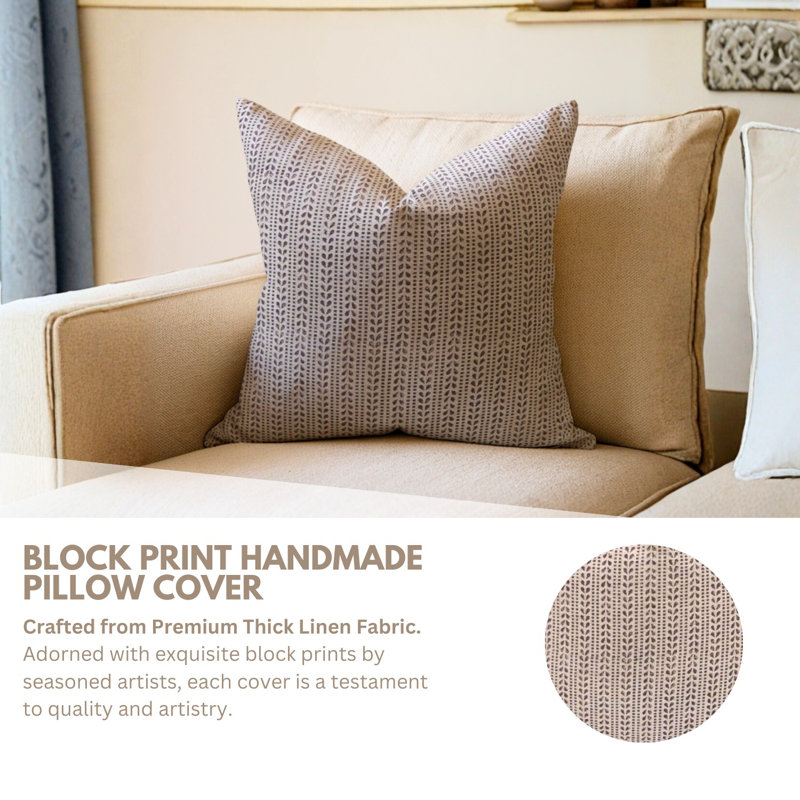 Linen Indoor/Outdoor Pillow Cover, Square, 18" x 18", Red