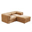 Canapé en chenille 2 places avec repose-pieds-1265928320-1265928328-1265928324