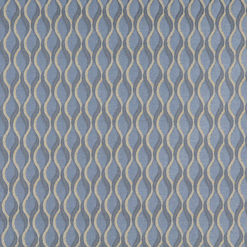 Tissu rayé ondulé, Bleu