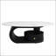 Ensemble de 2 tables basses gigognes modernes, élégant faux marbre et structure en acier durable pour le salon-1833363723-1833363760