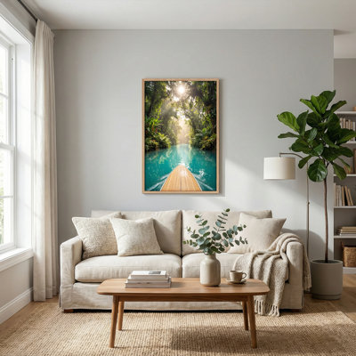 «Tropical River», reproduction d'art sur toile, ensemble de 1