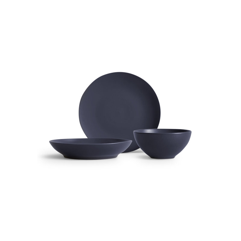 3-Piece Ceramic Serving Set, Blue