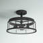 Plafonnier semi-encastré cylindrique simple 13,25 po Leyden