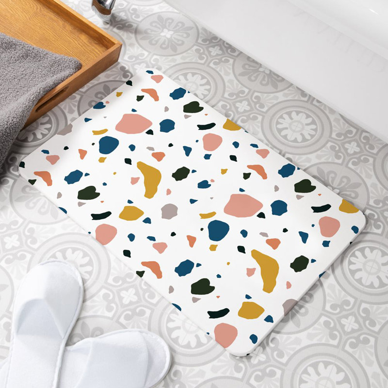 Non-Slip Shower Mat, White