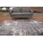 Tapis contemporain abstrait 5 x 8 dans des tons de rosé subtil et de tons neutres