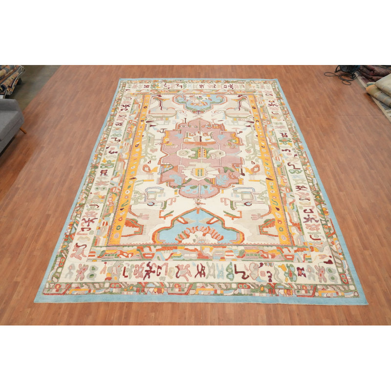 Vegetable Dye Oushak Oriental Large Rug 12x17