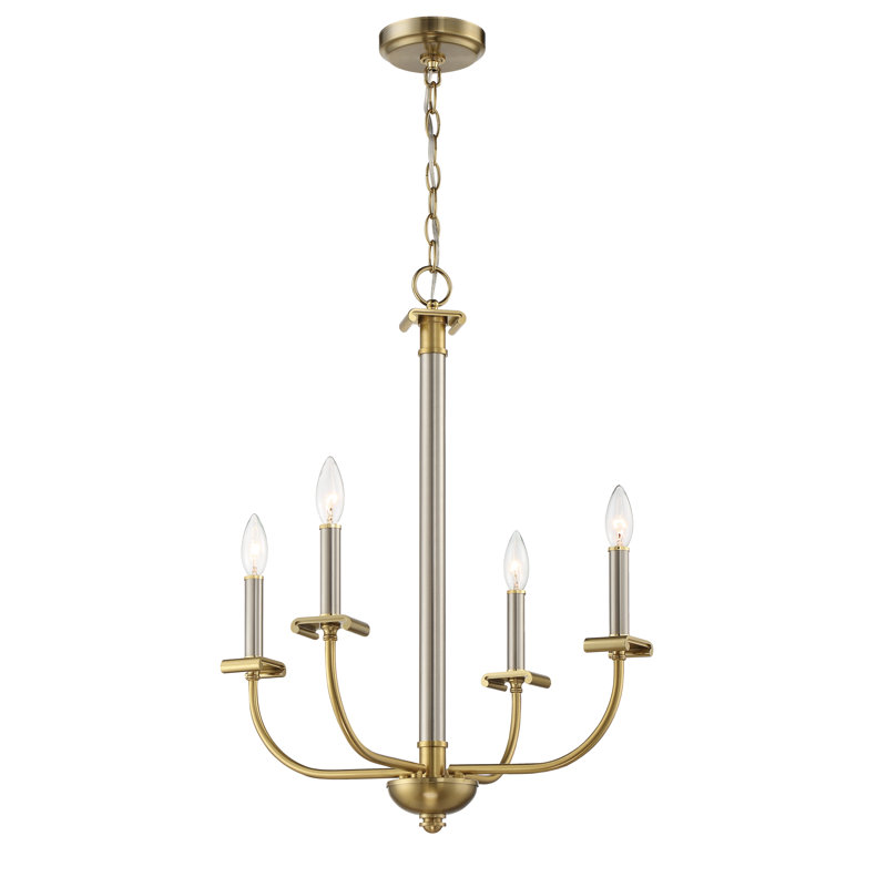 Lustre classique à 4 lumières de style bougie Geurie
