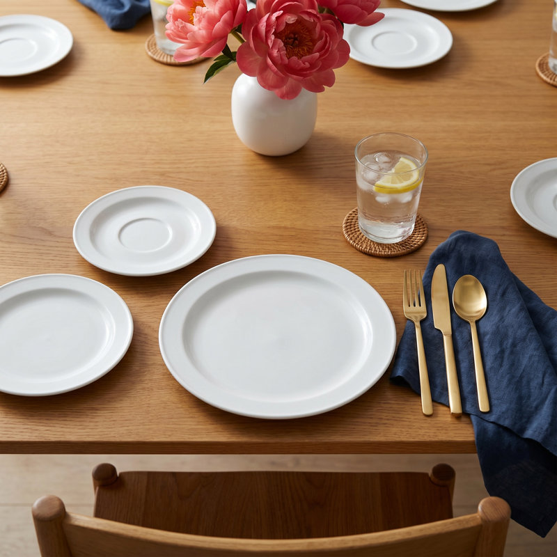 Tarhong Matte White Melamine Dinner Plate