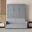 Lit escamotable double pleine grandeur avec coussin