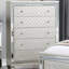 Commode de chambre à coucher 1 tiroir 5 pièces Glam