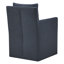 Fauteuil rembourré Helmetta avec rangement caché et roulettes-125124704