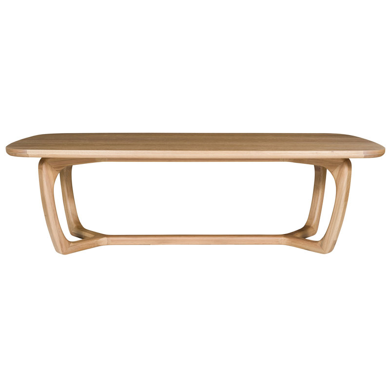 Form Trestle Dining Table, Wheat, 30" H x 98" L x 46" W