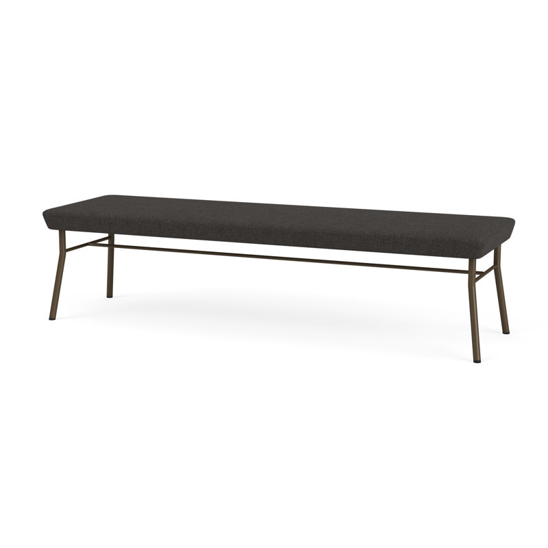 Banc en métal 3 places Chat, Bronze, Bleu fumé Archetype