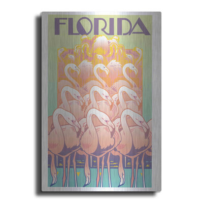 Luxe Metal Art 'Florida' By David Chestnutt, Metal " Florida " by David Chestnutt