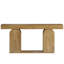 Table basse en bois d'ingénierie avec tablette inférieure, finition brun riche, rectangle de 70,9 po