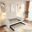 Lit de jour moderne et multifonctionnel avec tiroirs et accoudoirs coulissants - Canapé-lit peu encombrant pour le salon, la chambre d'amis ou la chambre à coucher, conception confortable et élégante-656987611