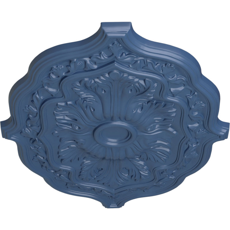 Endurathane Pesaro Ceiling Medallion, 36"W x 26"H x 1 1/2"P, Hand-Painted Americana Finish, Americana