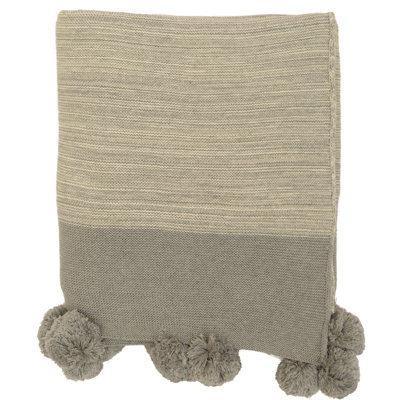 Darzzi Pompom Cotton Throw Wayfair