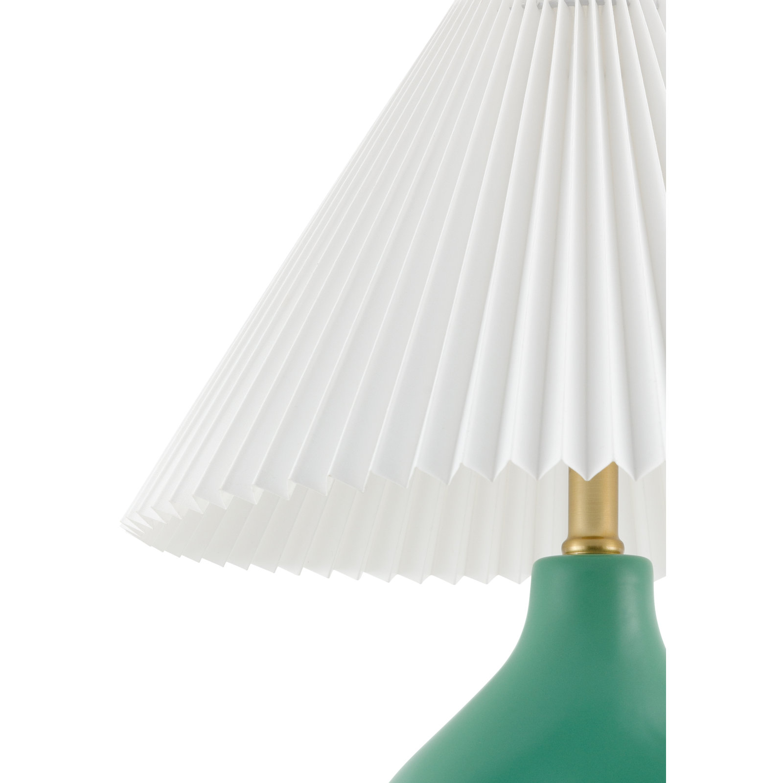 Celes Table Lamp, Green, White