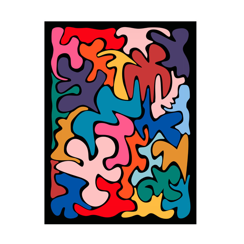 Art moderne sur toile, "Isleana Tom Quartermaine", H 32 po x l 24 po x P 2 po