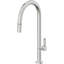 Pull-Down Kitchen Faucet With Button Sprayer - High Arc Spout-1862993691-1862993665