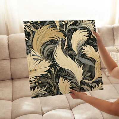 «Fashion and Glam Luxe Feathers II», reproduction d'art sans cadre