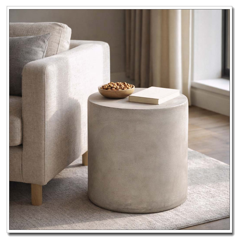 Outdoor LightWeight Concrete Side Table
