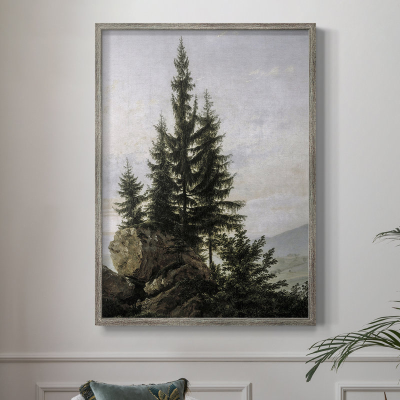 «Vintage Landscape CCXVI», reproduction encadrée - bois massif, H 11 po x l 9 po