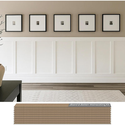 MDF Shaker-Style Wall Paneling kit for DIY Lovers