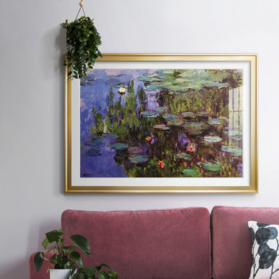 Jardins encadrés sur papier par Claude Monet