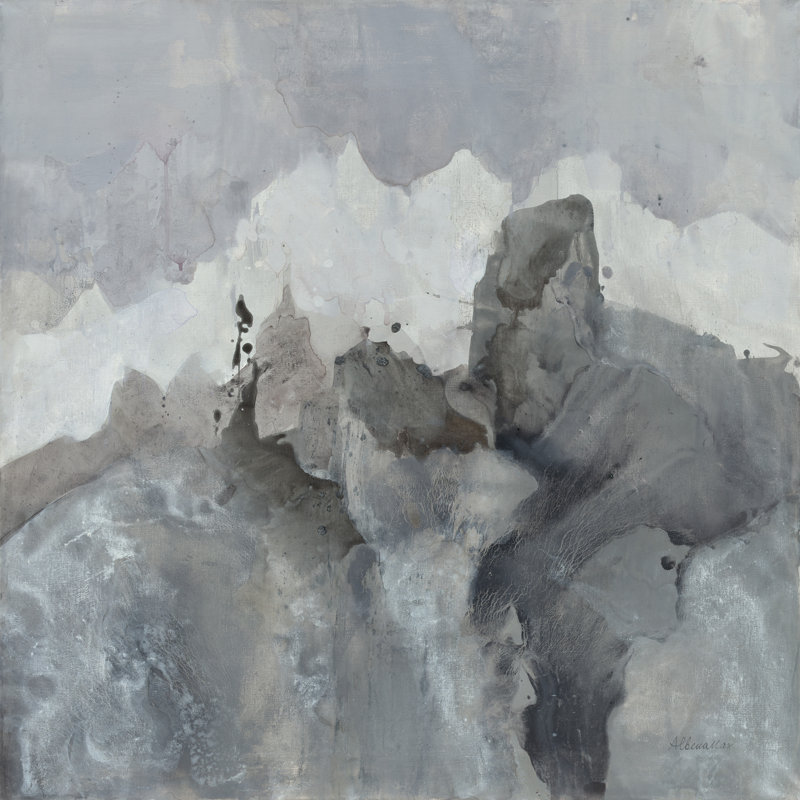 «Skyscraper VII Spring» par Albena Hristova - reproduction d'art sur toile tendue, H 36 po x l 36 po, Papier avec cadre blanc
