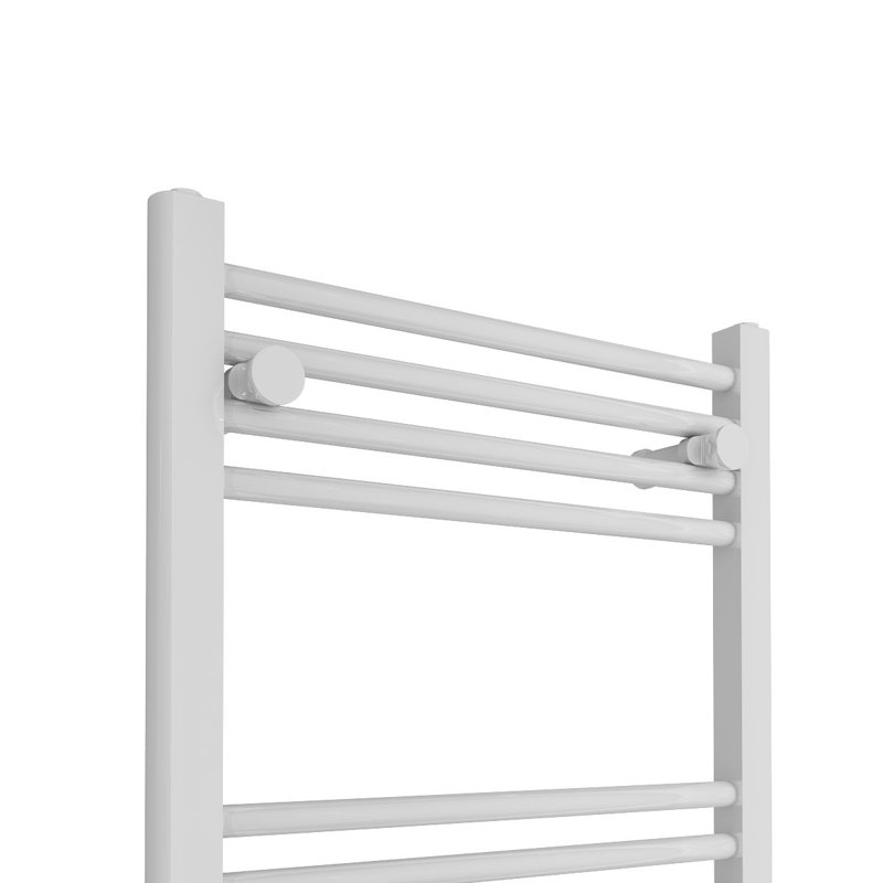 Grist Curved Towel Rail Heated Towel Rails, White