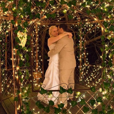 168 FT Artificial Ivy 24 Pack Ivy Vine Garland Ivy Leaves Greenery Garlands Clip Hanging Fake Leaf Plants Faux Green Flowers Decor Home Kitchen Garden Office Wedding Wall