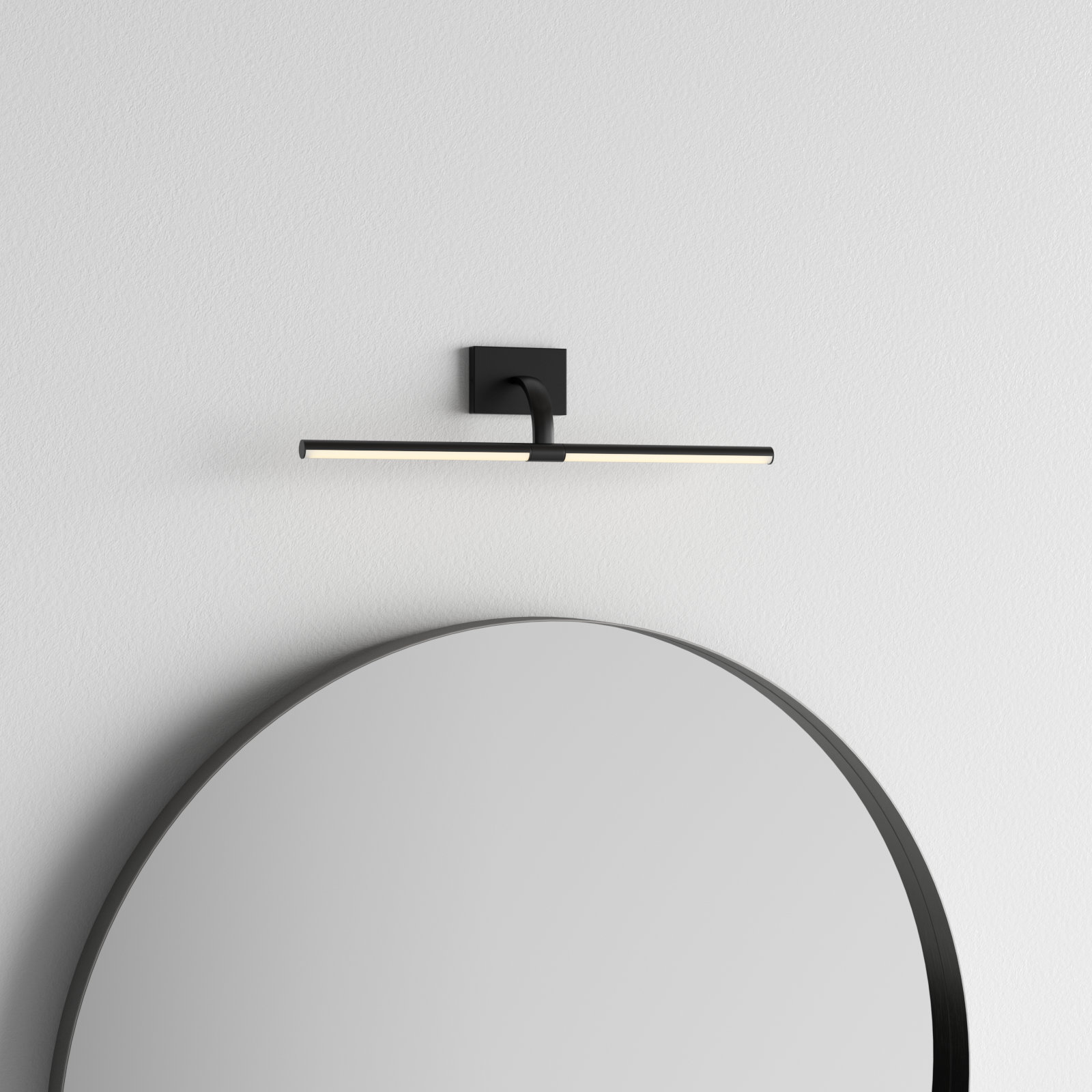 Mona Single Light Armed Sconce, Black
